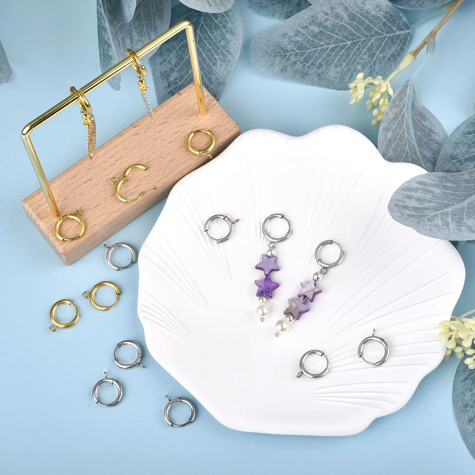 Застежка-крючок для сережек из нержавеющей стали 10 шт./партия