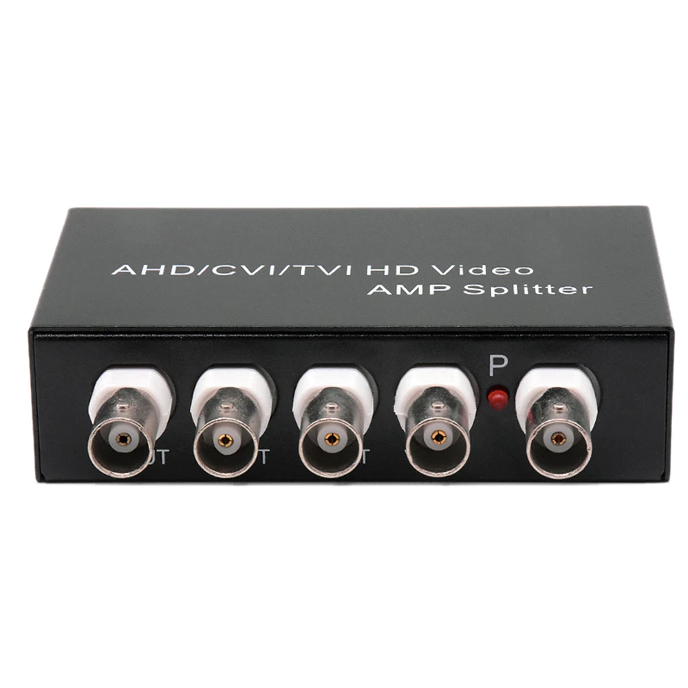 

Signal 1 in 4 Out AHD/CVI/TVI Video Splitter HD Coaxial Camera,Black