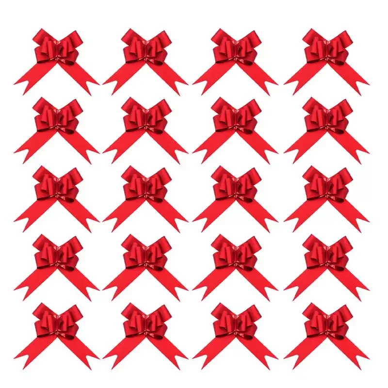 

50 шт., 9 см Новогодние декоративные банты со снежинками