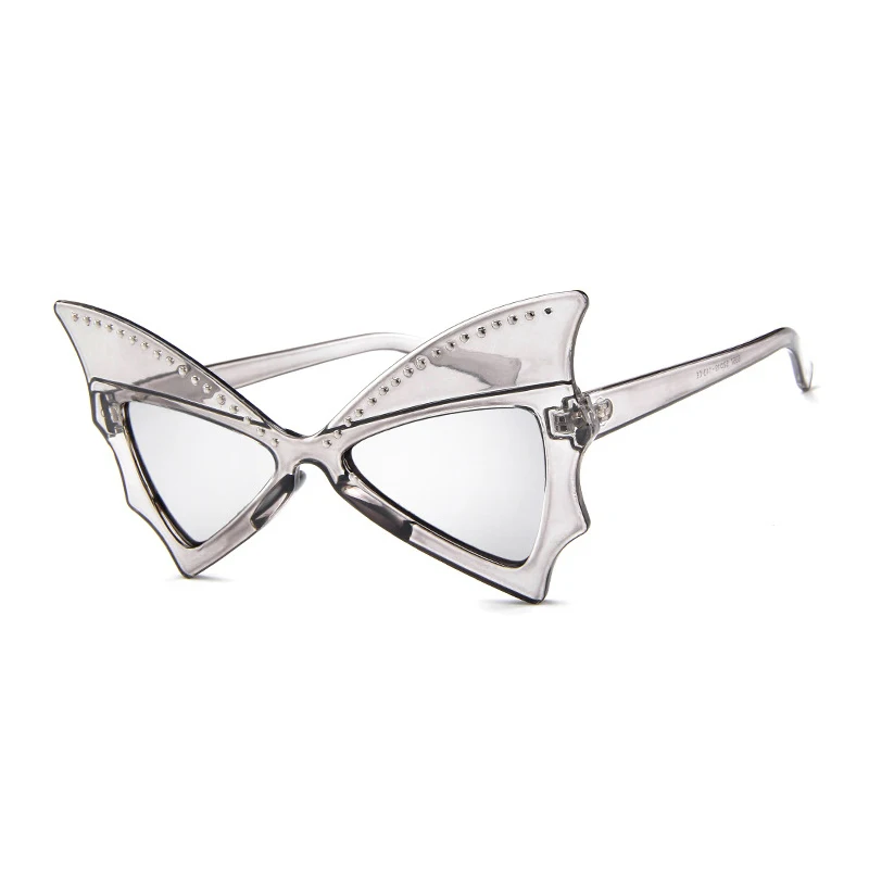 

Europe and The United States Large Frame Sunglasses Bat Sunglasses Personality Ball Glasses Trend Bow Sunglasses