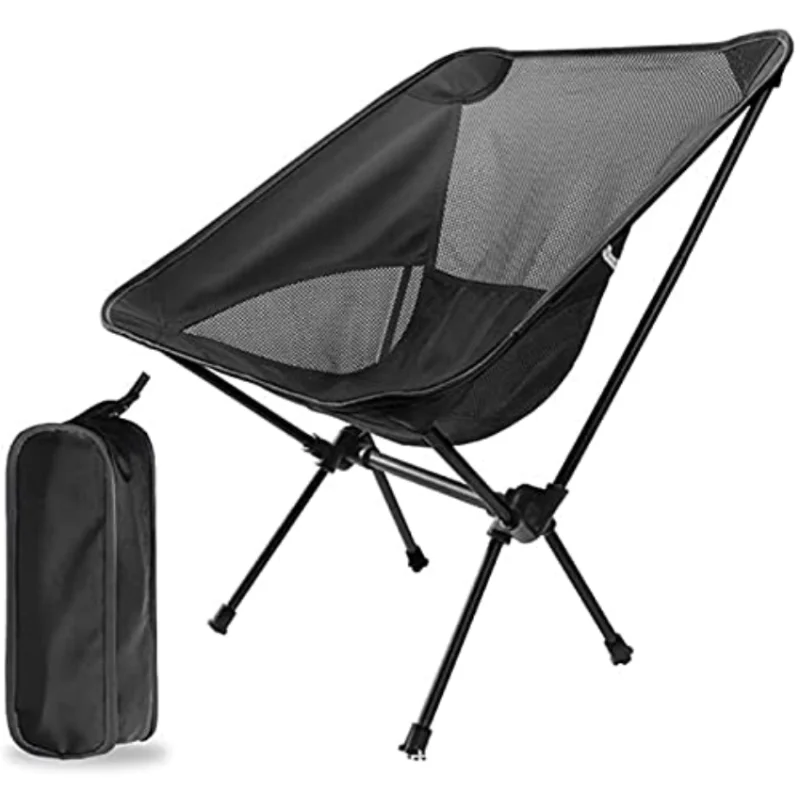 

JTZXJJX Portable Outdoor Folding Chairs Ultralight Compact Camping Chairs for Backpacking Hiking Beach Travel-210lbs