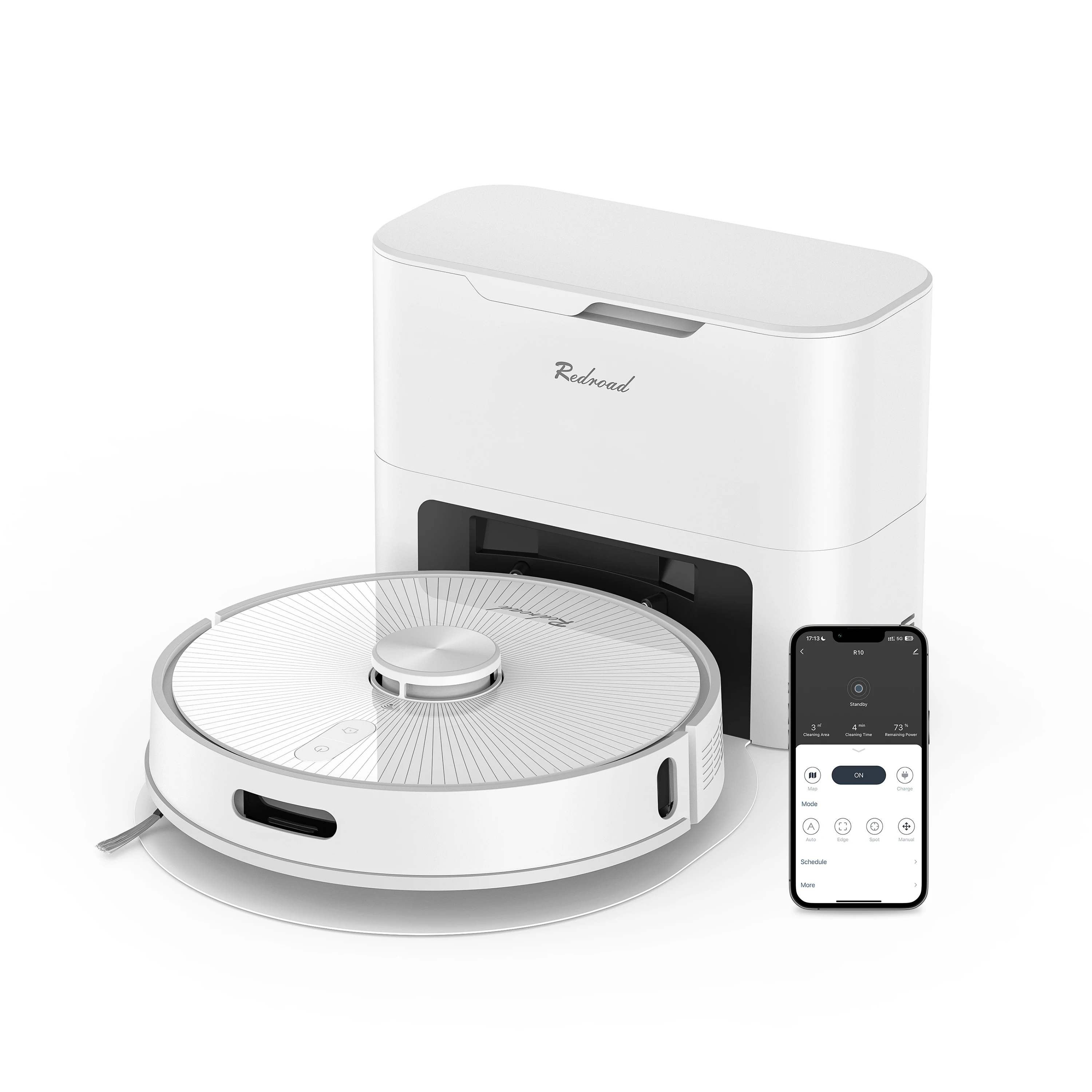 

Робот-пылесос Redkey R10, <500 Вт, беспроводной, влажная уборка, пылесборник