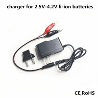 4 2v 3 7v 1a li ion battery charger ac100v 240v 5060hz 1000ma battery adapter dc5521 5525 with ce approved