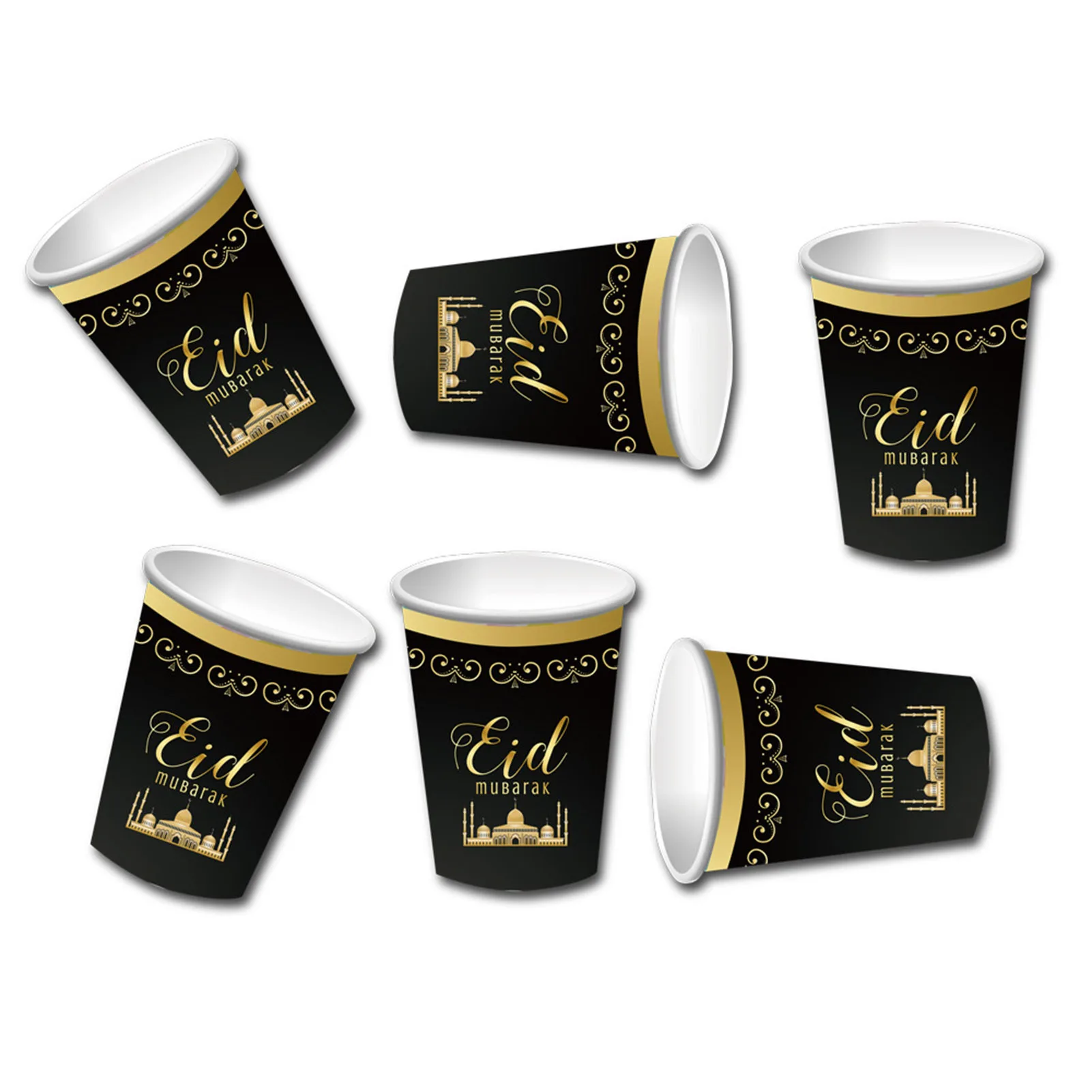 

EID Mubarak бумажная одноразовая посуда для мусульманской вечевечерние НКИ
