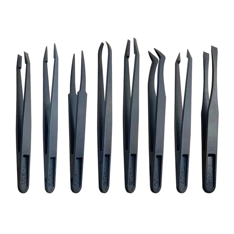 

Anti-Static Precision Tweezers Kit for Electronics Sodlering Jewelry Craft Labor