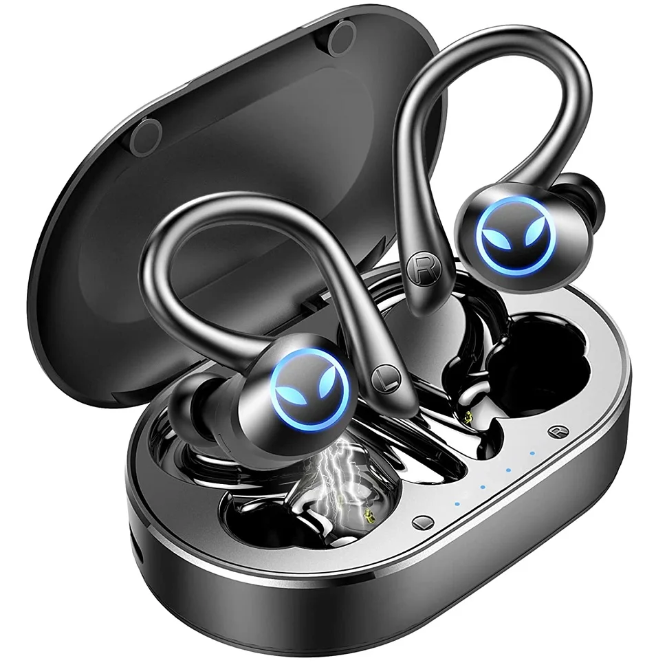 

Wireless Bluetooth Earbuds for iPhone Android, Bluetooth Earphones with Built-in Mic Headphones Touch Control for Sports Running