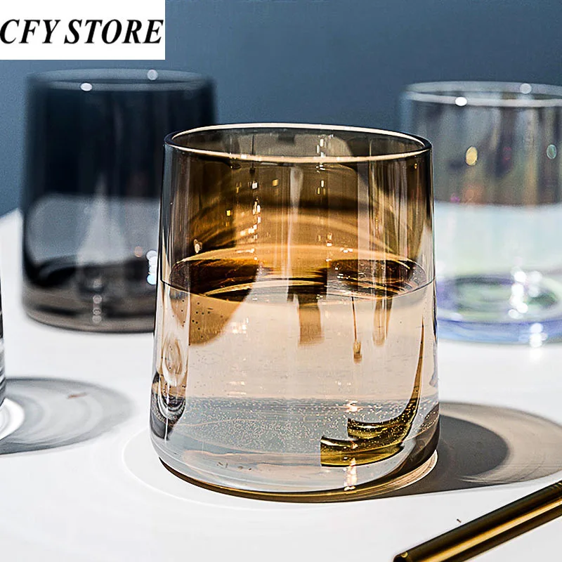 

270ml Glass Family Beer Cup Homestay Wine Cup Coffee Water Glass Mug for Drinking Kitchen Home Milk Juice Glass Cup Drinkware