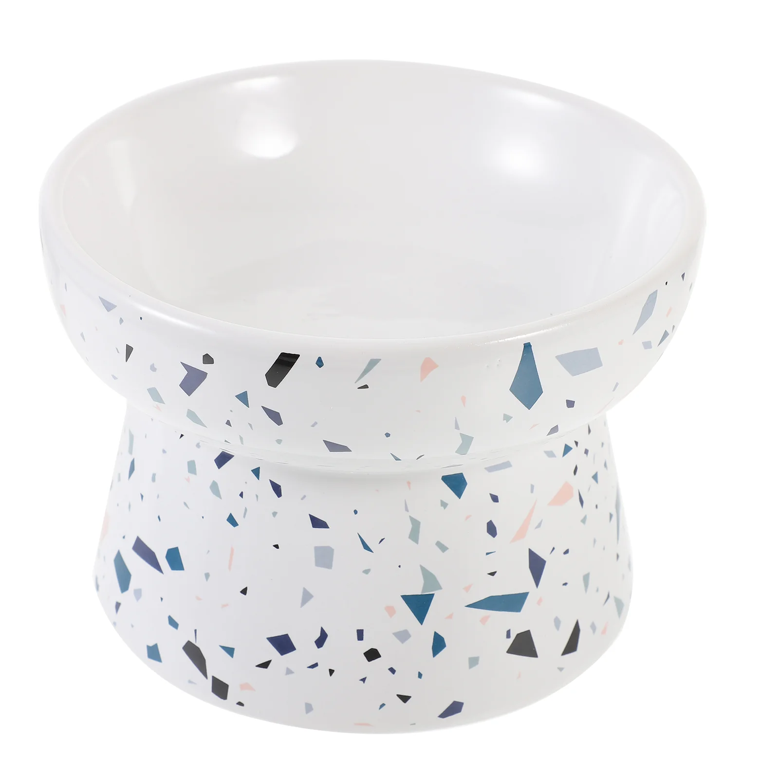 

Pet Ceramic Bowl Cat Water Food Bowls For Cats Raised Rice Ergonomic Feeding Elevated Marble