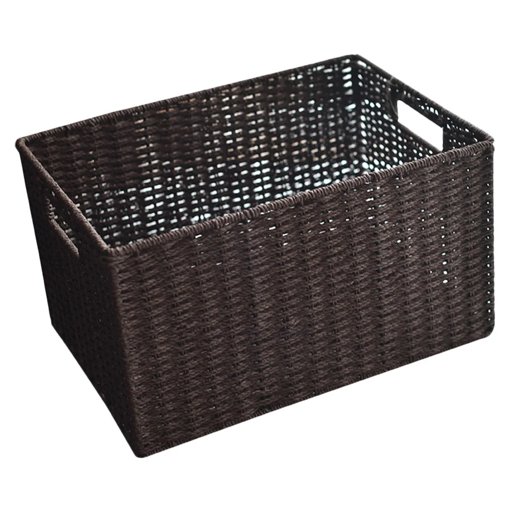 

Wicker Laundry Basket Hand Decorative Baskets Closet Basket Storage Rattan Storage Bins Rectangular Hamper Baskets