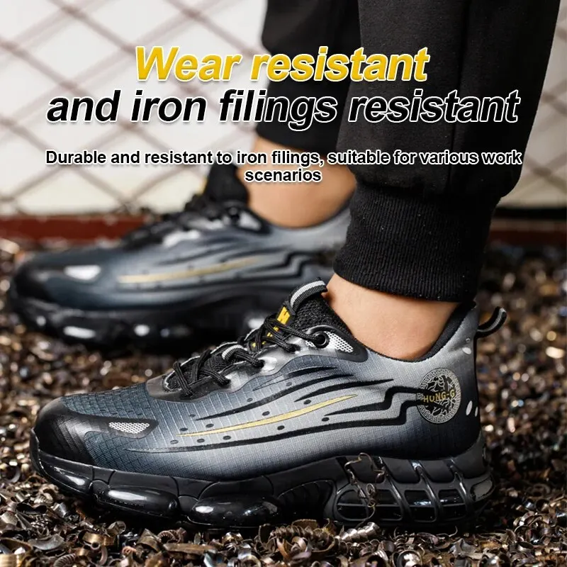 Спортивная Защитная Обувь На Воздушной Подушке Модные Рабочие Ботинки