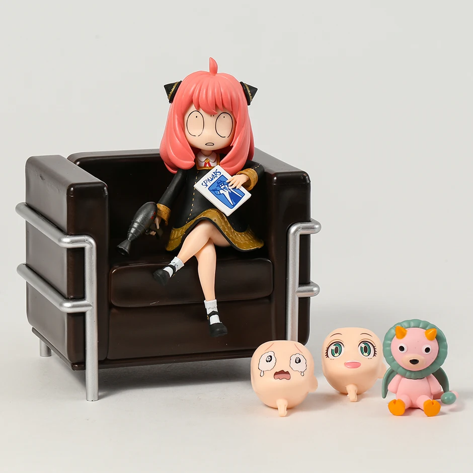 

SPY X FAMILY Anya Forger Sofa Sitting Posture Figure Collectible Model Doll Desktop Toy