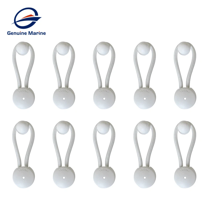 

10 комплектов морских застежек, банджи-амортизирующий шнур, зажим, петля для банджи с ручкой для лодки, автофургона, грузовика, универсальный комплект креплений