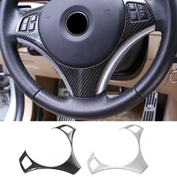 car steering wheel cover trim decorative sticker for bmw 3 series e90 e91 e92 e93 2006 2012 car interior accessories