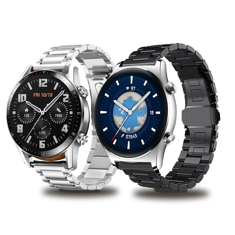 Ремешок correa для huawei Watch 3/honor watch gs pro/gt 2 pro/gt2 46 мм металлический браслет браслетов