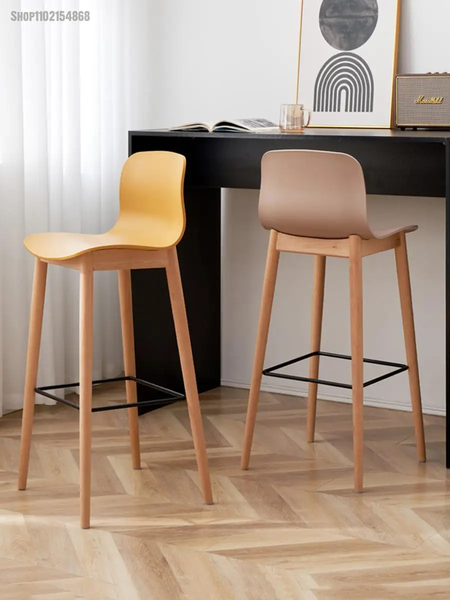 Скандинавский стиль подголовник для дома высокий стул кафе современный