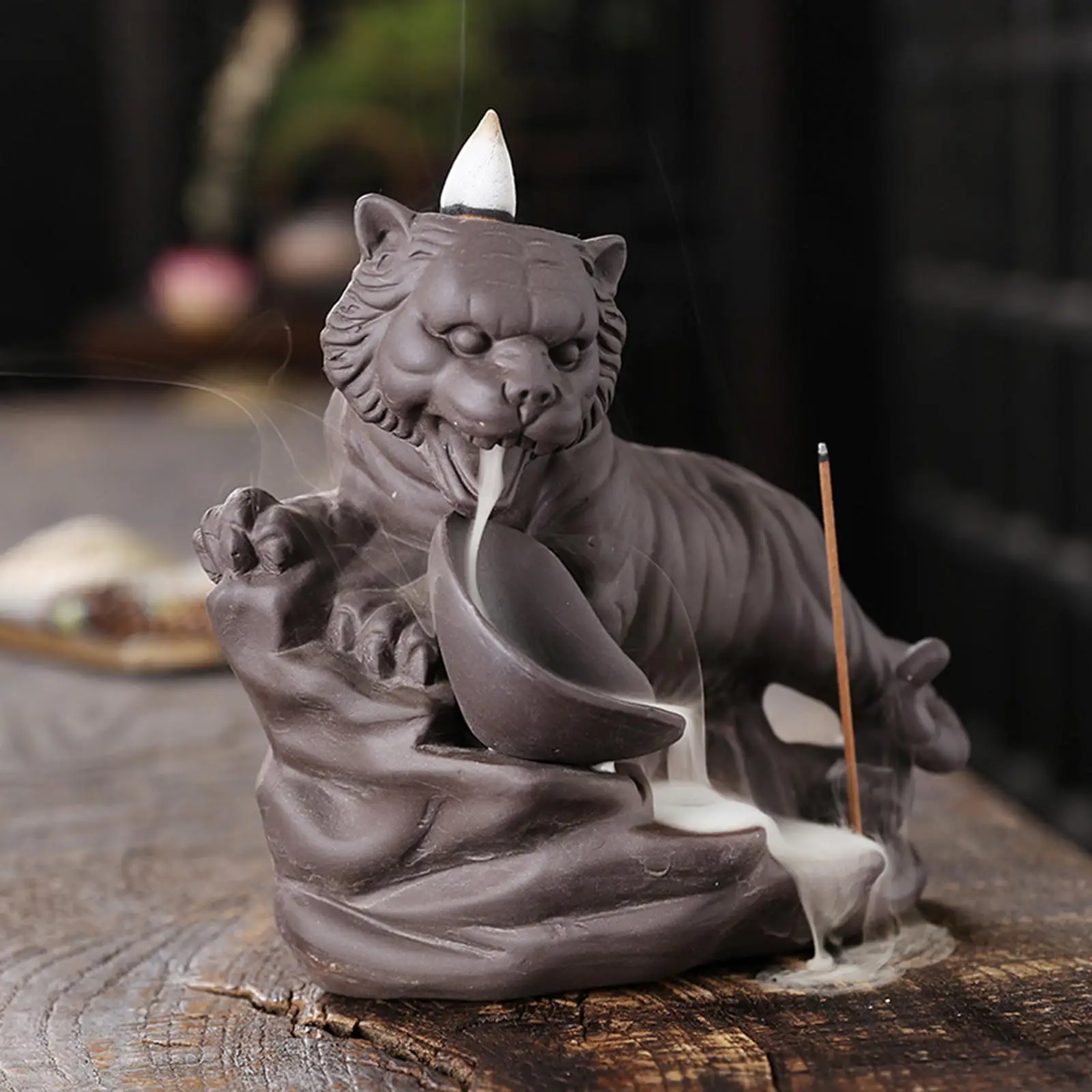

Animal Backflow Incense Burner Waterfall Censer for Meditation Table Decor
