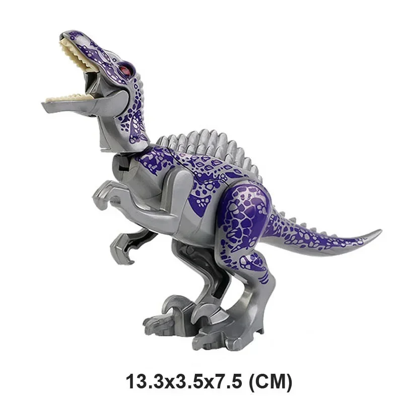 Фото Горячая распродажа!! Динозавр Юрского периода, морской мир, животные, Mosasaurus, Indominus Rex, модель, строительные блоки, просветляющие кирпичи, игрушки для детей №4