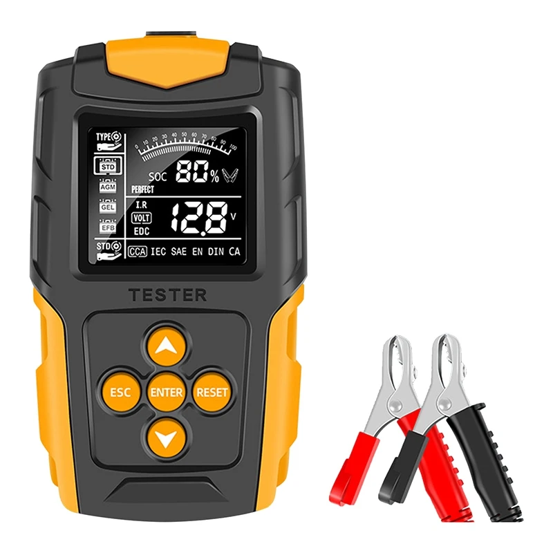 

12V/24V Car Battery Tester LCD Digital Battery Analyzer Car Charging Diagnostic Tool Measuring Car Truck Battery Charging Tester