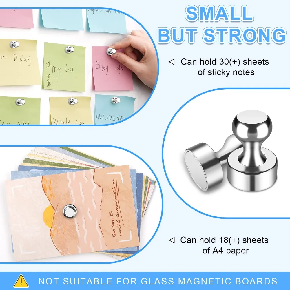 20 шт. супер сильный неодимовый магнит магнитные кнопки присоска канцелярская