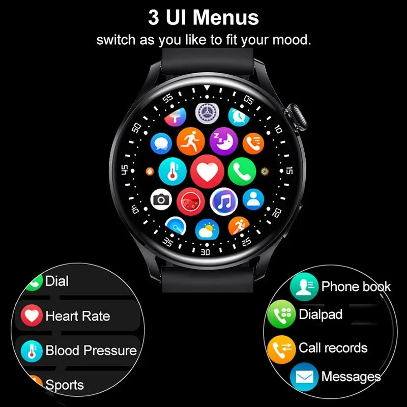 D3 Pro Smart Watch Bluetooth Call Custom Dial Heart Rate mi watch Blood Pressure Oxygen Sleep Smartwatch Sport Watch