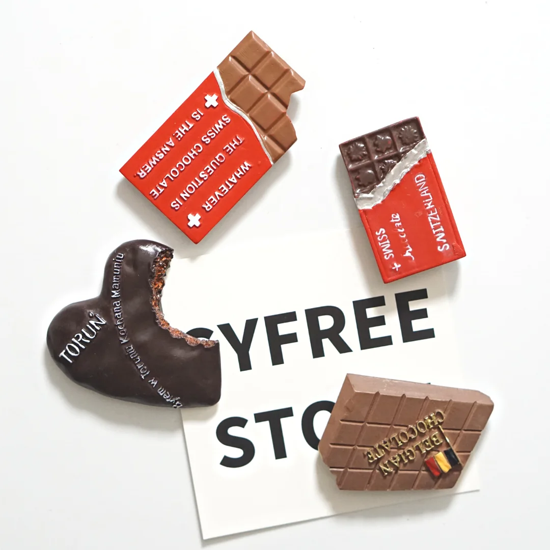 

Chocolate Fridge Magnets Food Shaped Home Decoration for Refrigerator 3D Snack Stickers for Kitchen Cute Decor