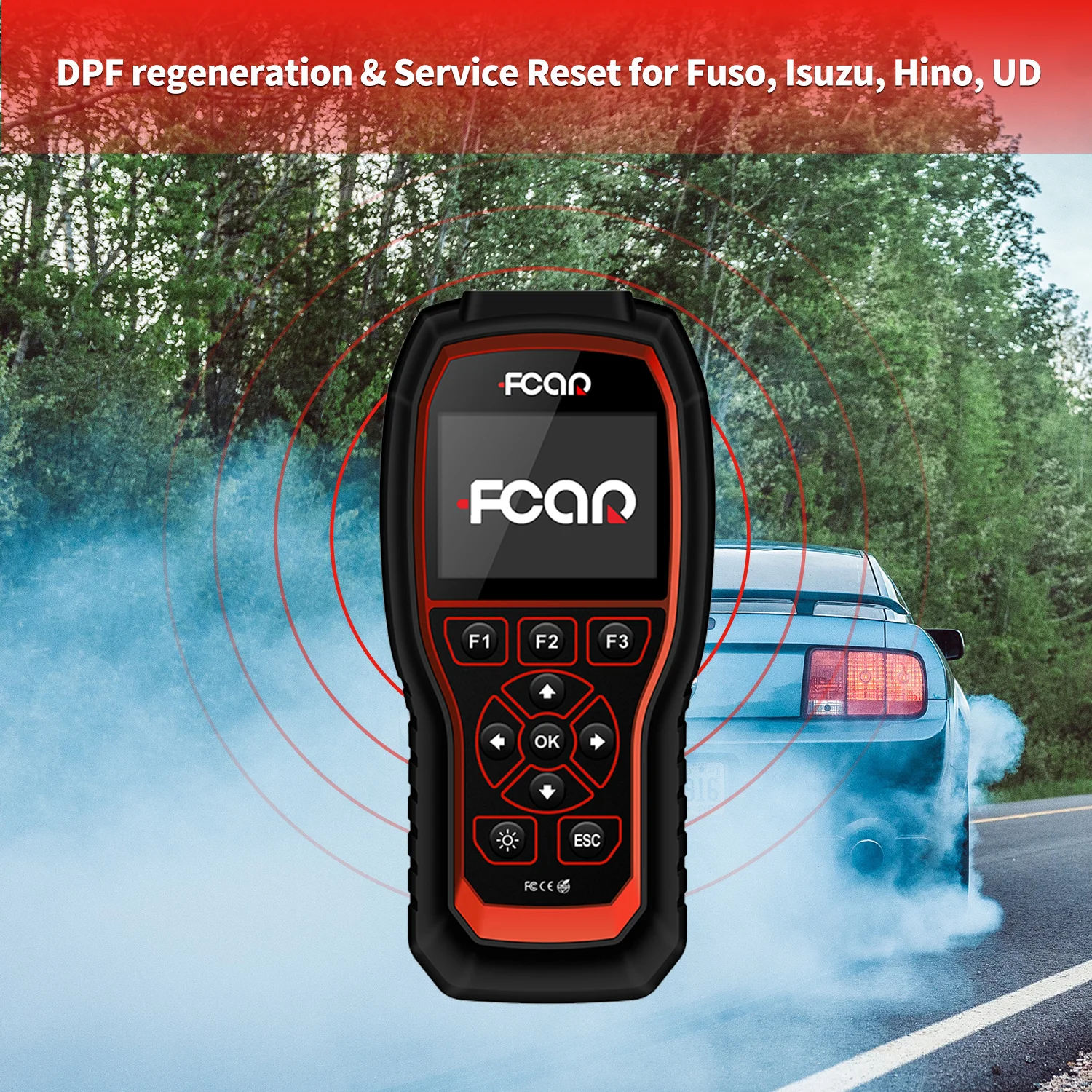 Сканер Fcar HDS 300 + OBD2 считывание кодов неисправностей ABS DPF основная диагностика