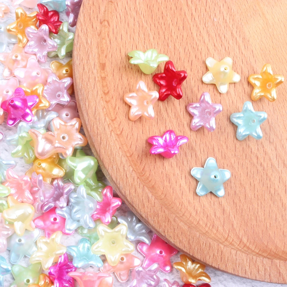 Новый полужемчужный цветок в форме смешанных цветов Искусственный жемчуг с плоской задней стороной отлично подходит для украшения мобильного телефона ноутбука