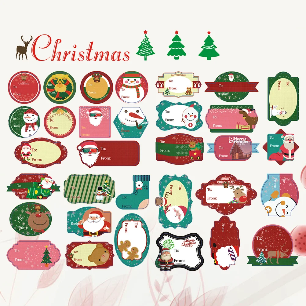 

4 Sheets Creative Funny Cartoon Stickers Tags for Party Office Home Mall