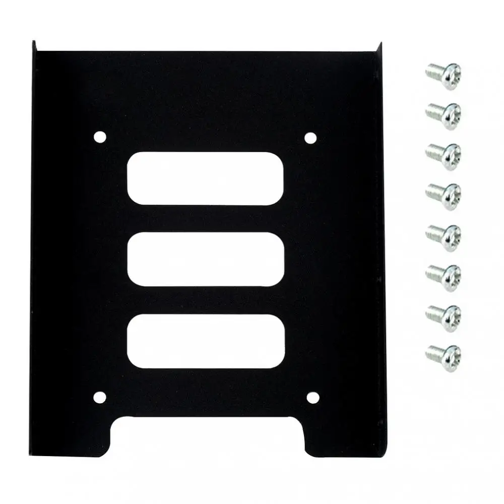 

Полезный металлический Монтажный кронштейн для SSD HDD 2,5 дюйма до 3,5 дюйма, док-станция, винтовой держатель для жесткого диска, корпус для ПК