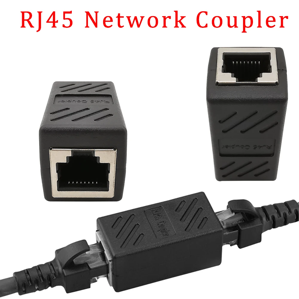 Сетевой удлинитель RJ45 коннектор кабеля Ethernet разъем гнездо-гнездо 8P8C для провода