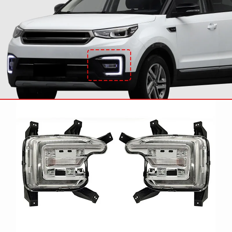 

Fog Lamp Assembly Car LED Daytime Running Light Bumper Driving For Changan CS55 2018 2019 Car Accessories