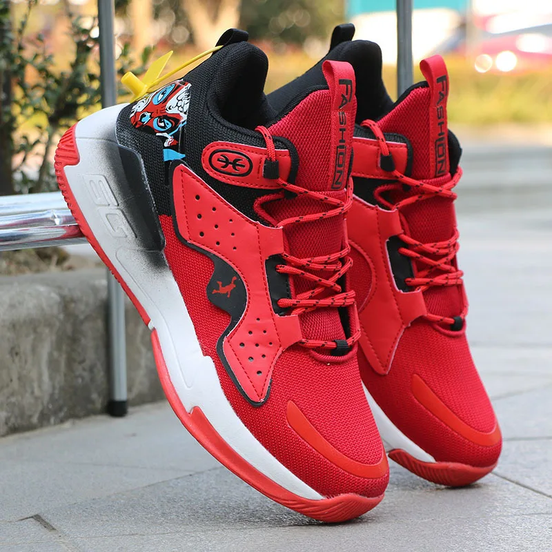 

High-top Basketball Shoes Men's Cushioning Sneakers Men Zapatos Hombre Breathable Outdoor Sports Shoes sneakers men