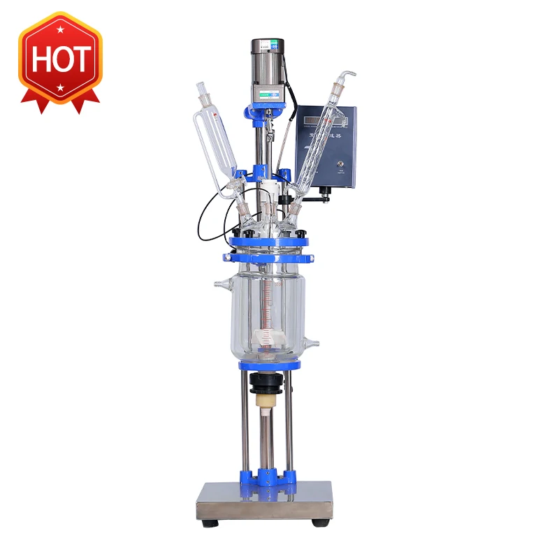 Лабораторный 3л химический двойной стеклянный реактор цена |