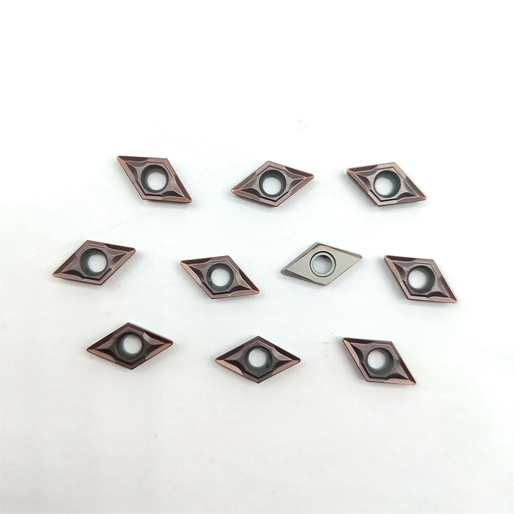 

Carbide Inserts W/Wrench Gold Processing Steel US735 12x7x2mm Carbide PVD DCMT070204 DCMT21.51 For Lathe Tools