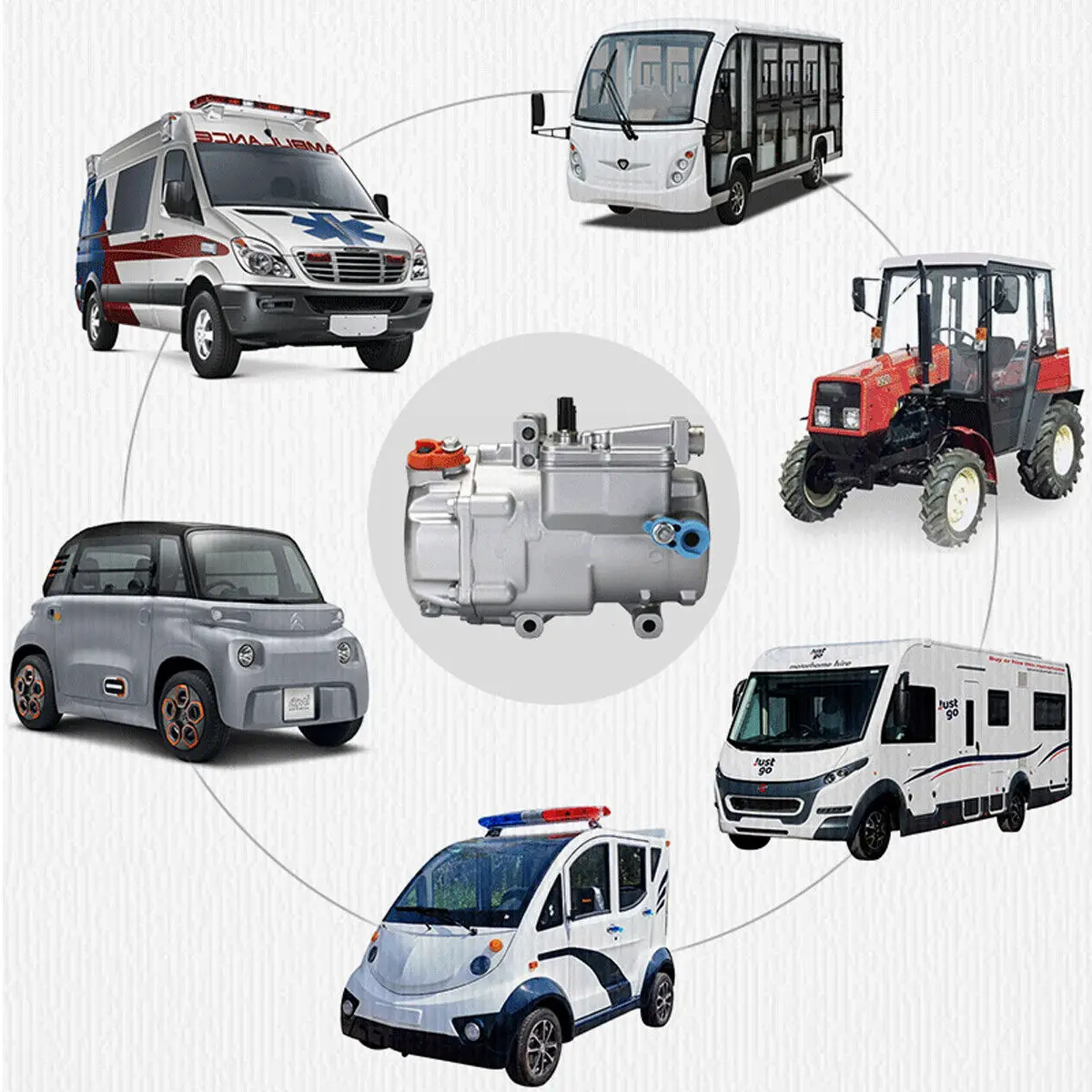 Treeligo 18CC 12 В постоянного тока полностью электрический компрессор кондиционера