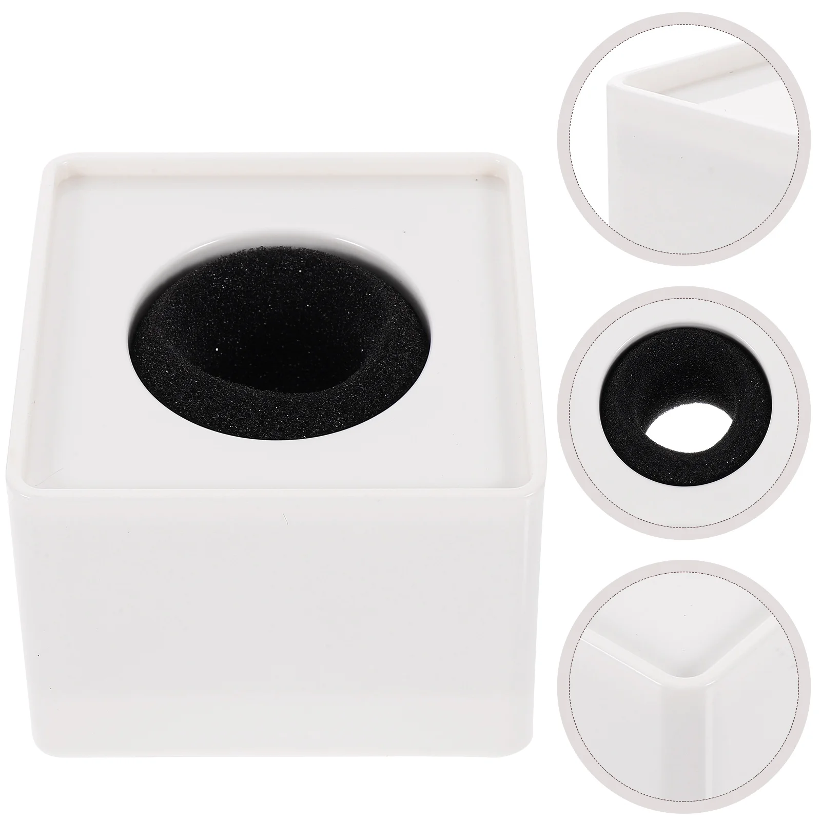 

Microphone Logo Flag Mic Station Cube Square Interview Box Abs Prop Stand Flags Portable Shaped Holder News Reporter Injection