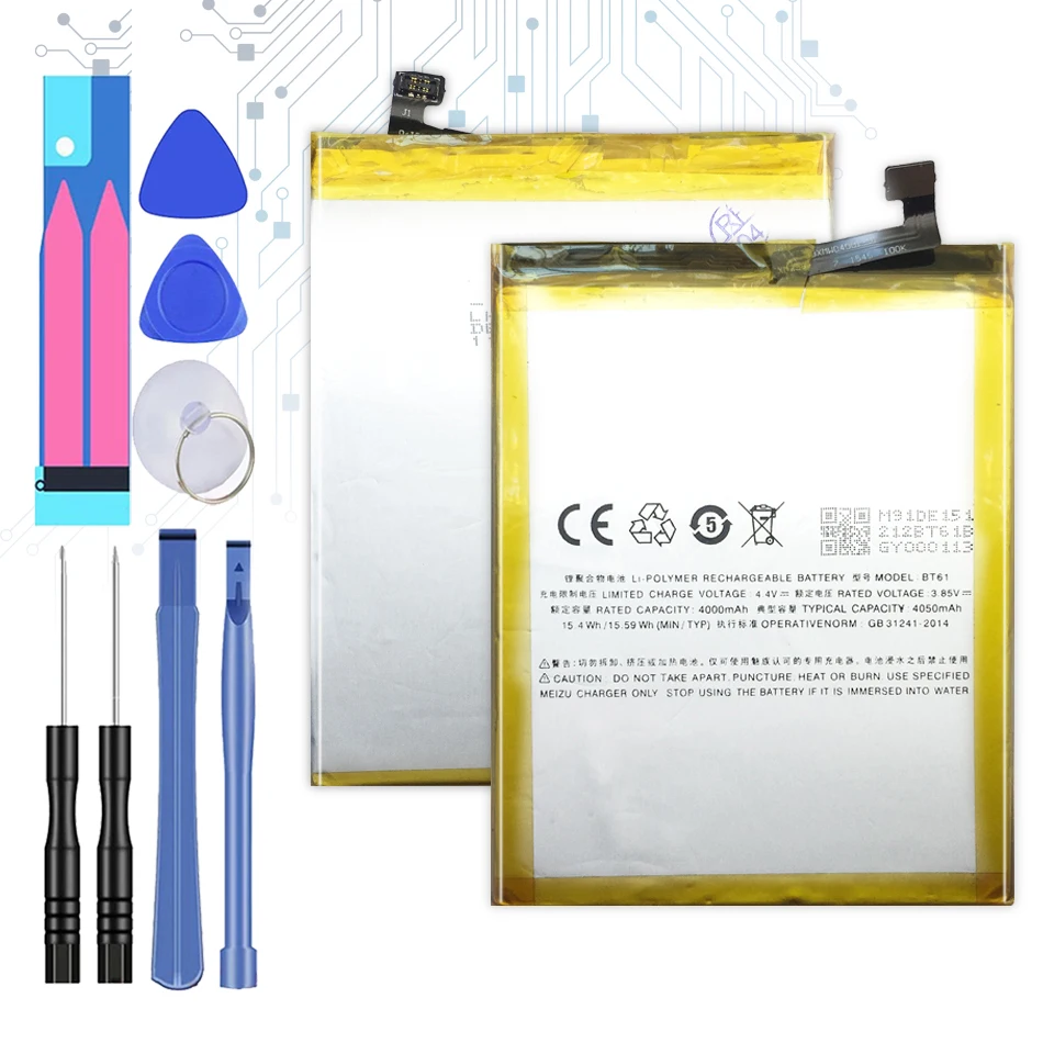 

Free Tools For Meizu 4000mAh BT61 Battery For Meizu M3 Note M3Note L681 L681H M681 M681H BT 61 Phone Battery+Tracking Number