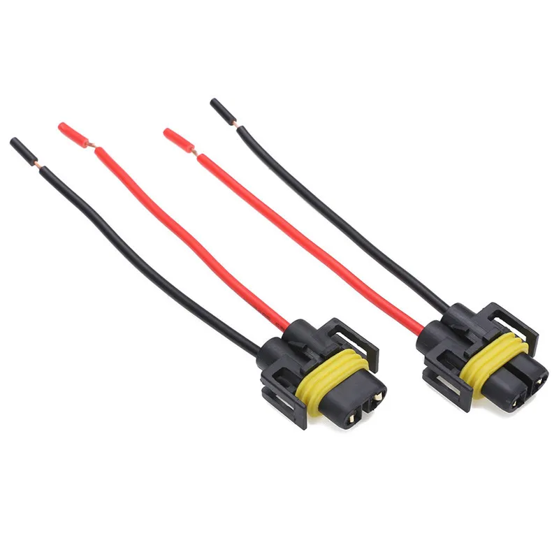 

2 pcs H8 H9 H11 Car LED Fog Light Adapter Harness Socket Wire Cord Connector