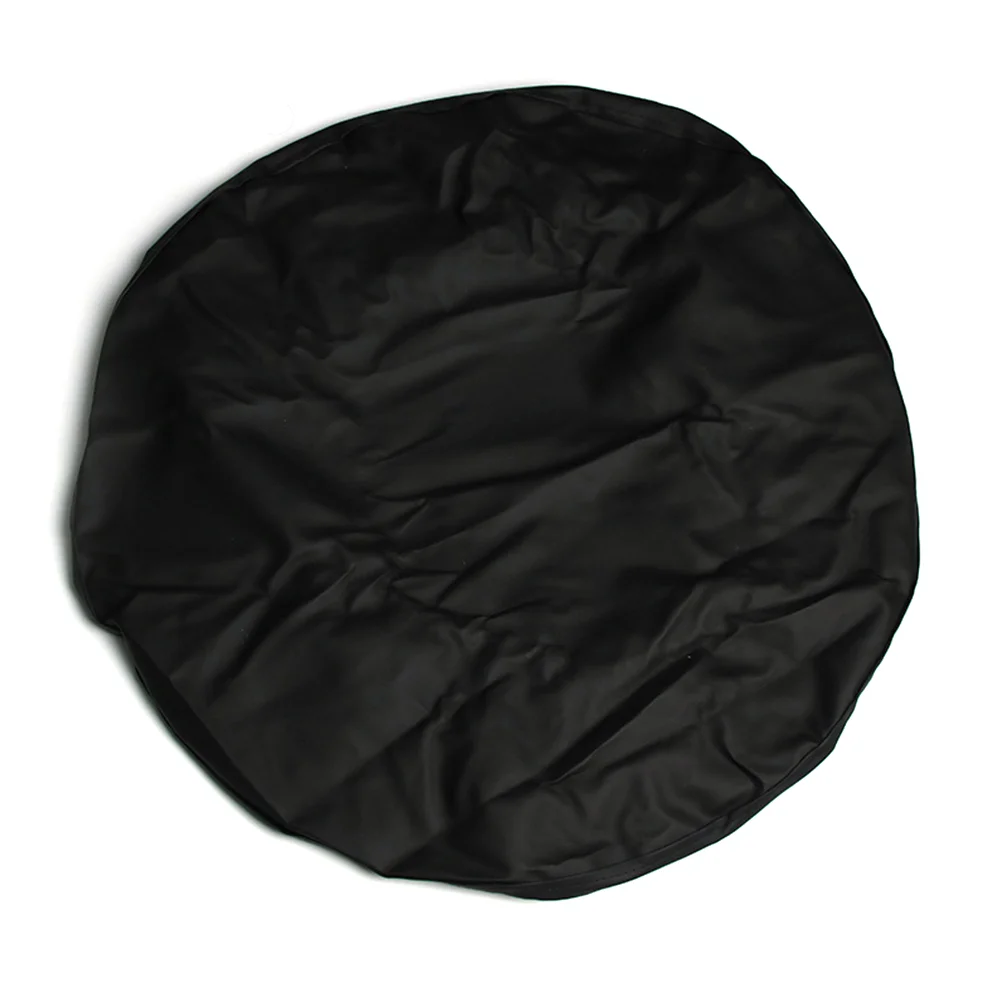

16-inch PVC Spare Tire Cover Simulated Auto Car Tire Covers (Black)
