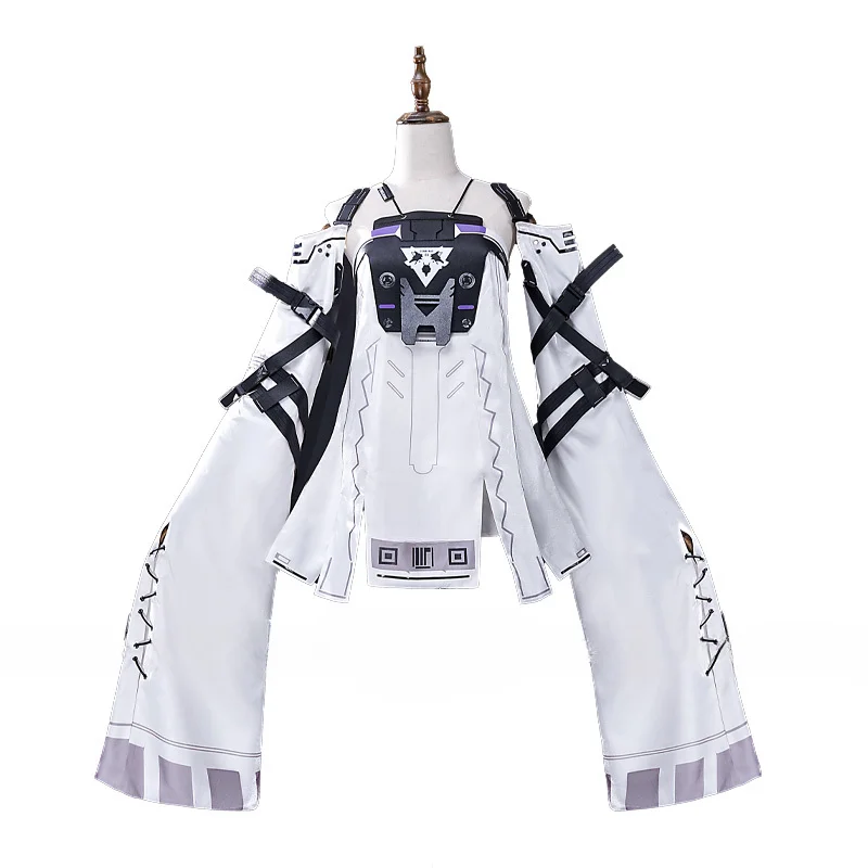 No.21 ХI косплей костюм парик игра ругание серый Ворон платье униформа головной