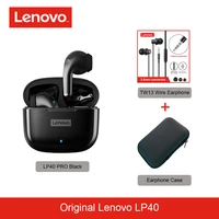 lenovo lp40 pro bluetooth earphones wireless earbuds control touch headphones long standby microphone headset for phone