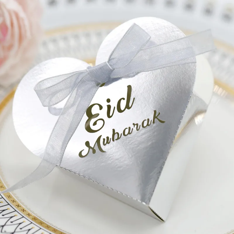 

10/20P EID Mubarak Candy Box Ramadan Kareem Chocolate Biscuit Favor Gift Box Hajj Islamic Muslim Al-Fitr Festival Party Supplies