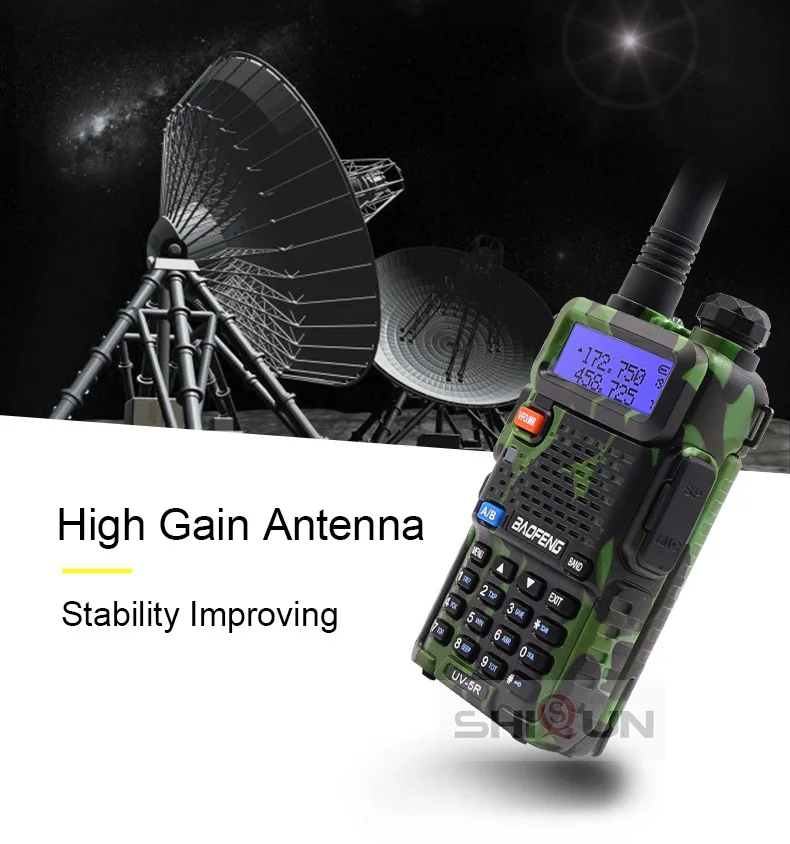 Baofeng UV-5R 8W High Power 8 Watts powerful Walkie Talkie long range 10km VHF/UHF dual Band Two Way Radio pofung uv5r hunting