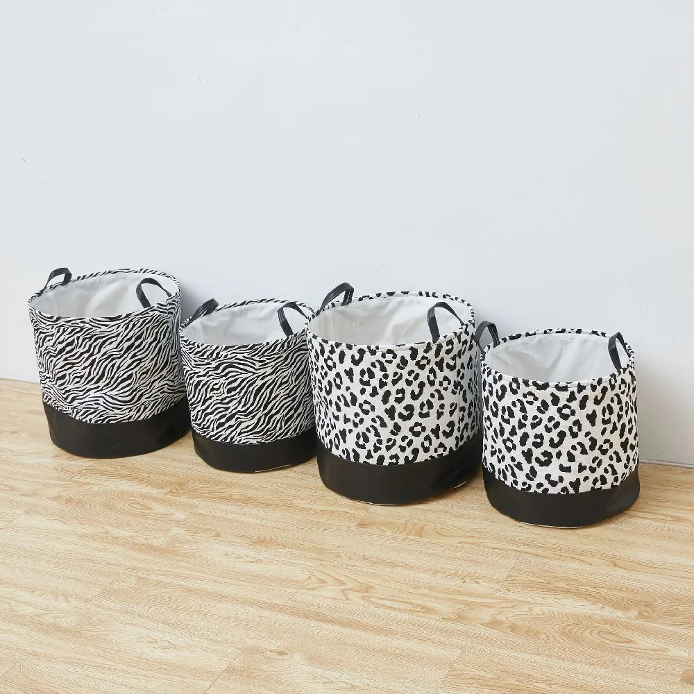 

Household Storage Basket Portable Children's Dirty Clothes Laundry Basket Cotton and Linen Folding Storage Bucket Underwear Box