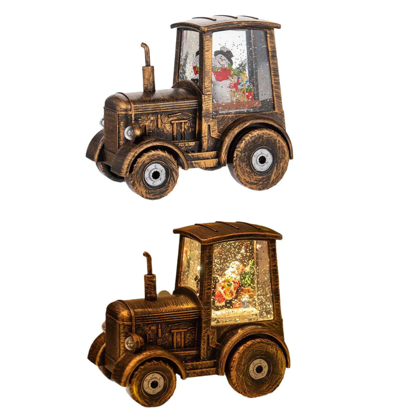 Рождественская подсветка коробка для поезда украшения стола в стиле ретро с