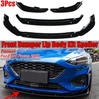 car front bumper lip body kit spoiler diffuser splitter protector cover bumper lip deflector lips for ford for focus 2019 2021