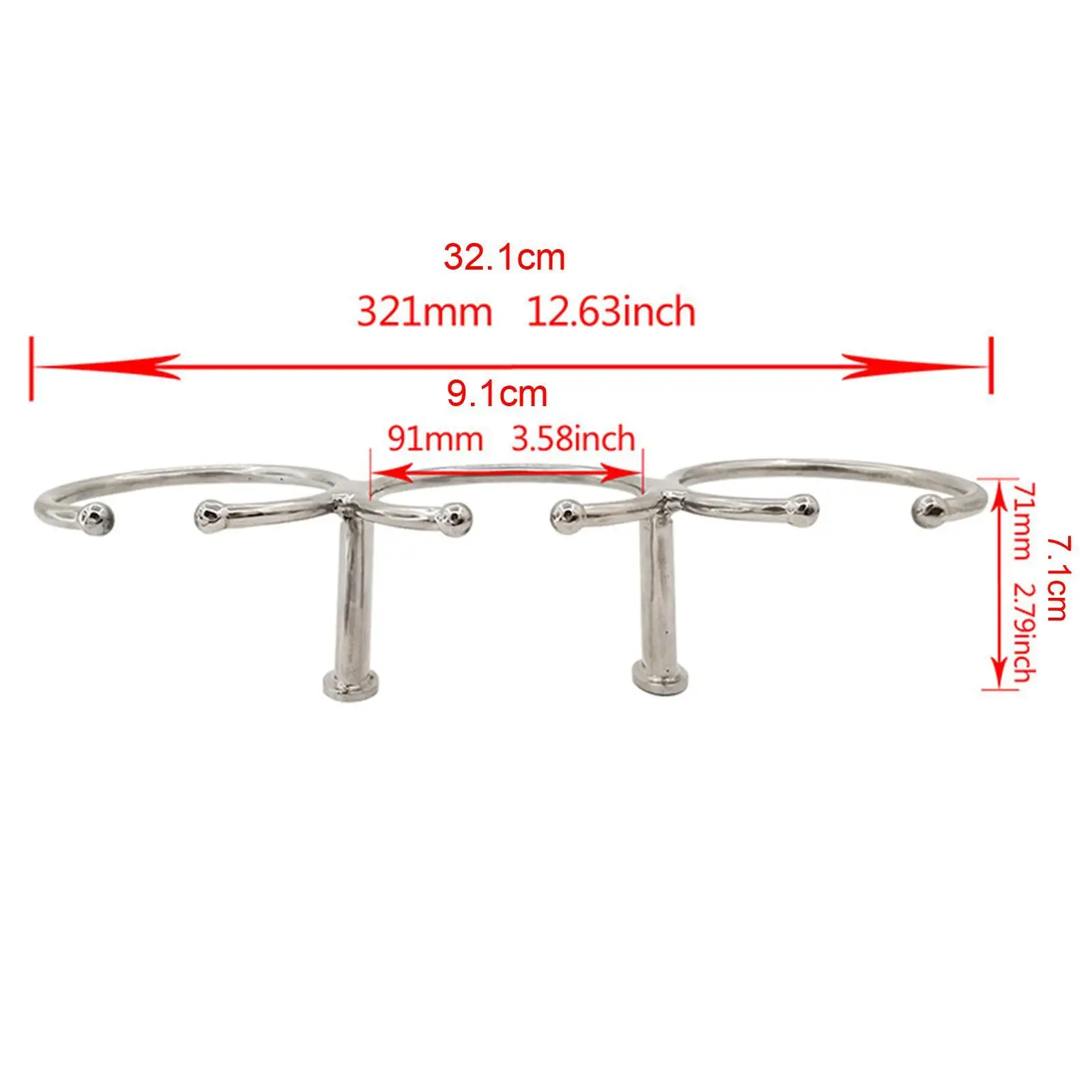Держатель для стакана напитков прочный морской подстаканник из нержавеющей