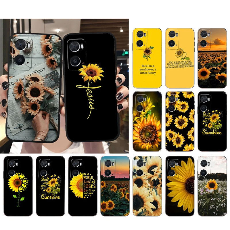 

Beautiful Flower sunflower Phone Case for OPPO A96 A91 A54 A74 A94 A53S A15 A16 A17 Reno 2 2Z Reno 6 7 8 Case
