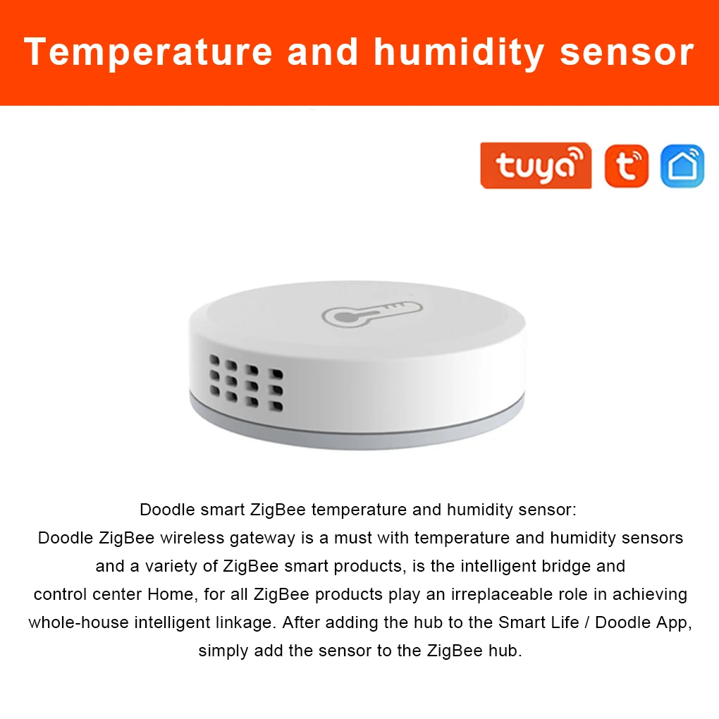 

Temp Gauge Humidity Measurer Remote Compact Size Phone Connection Rechargeable Temperature Sensor Indoor Hygrometer