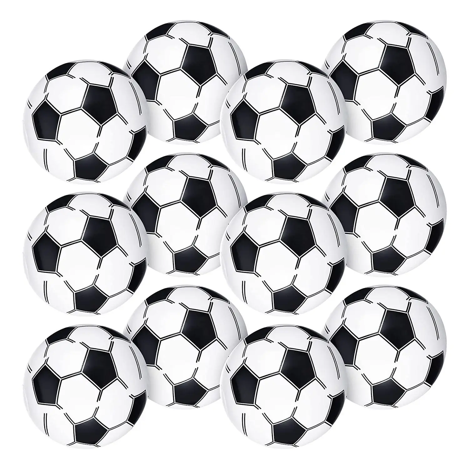 

24 Pieces Inflatable Beach Ball 16 Inch Soccer Beach Ball Summer Swimming Pool Party Favors Beach Game Toys